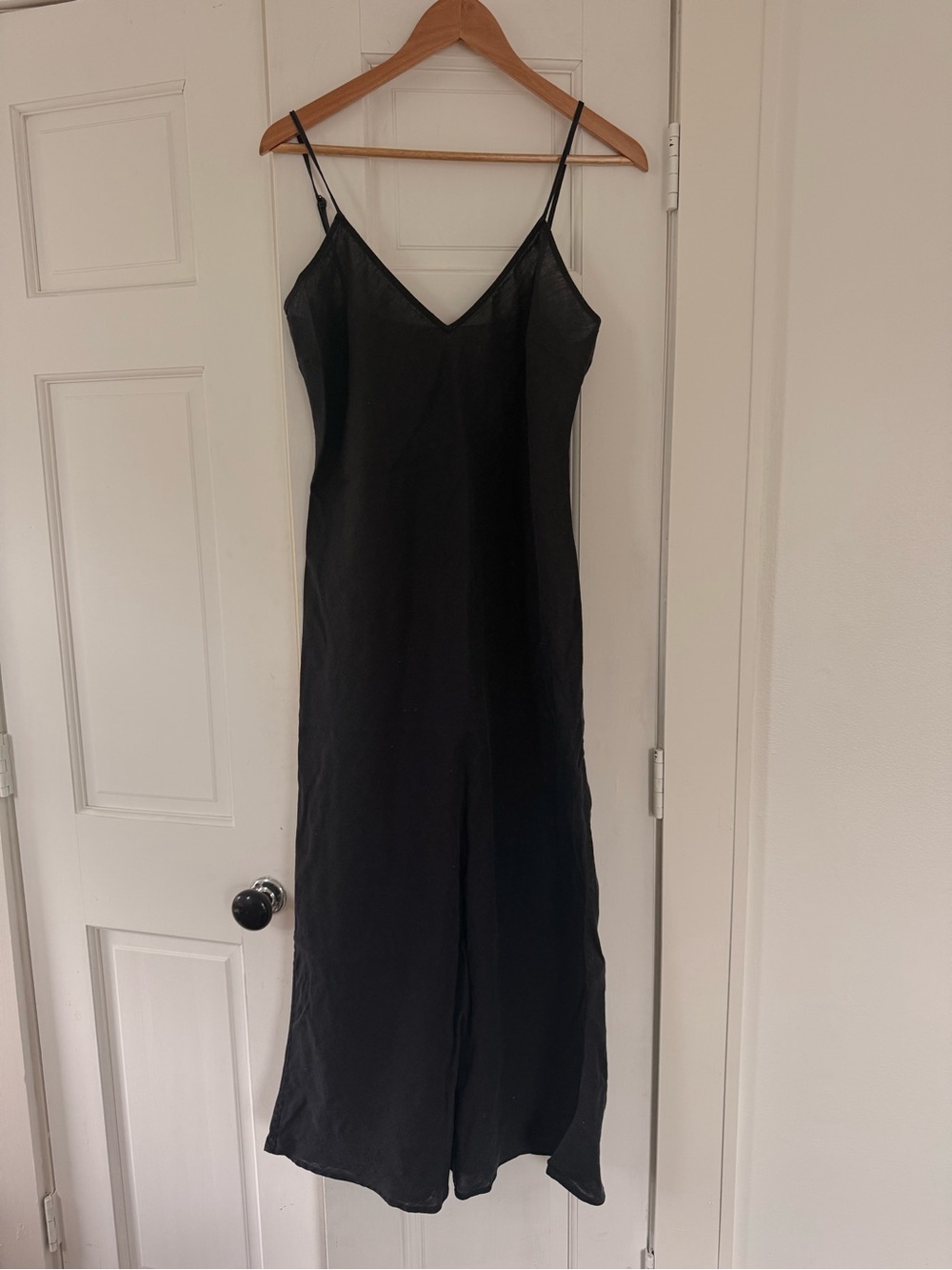 Mara Hoffman Black Maxi Slip Dress